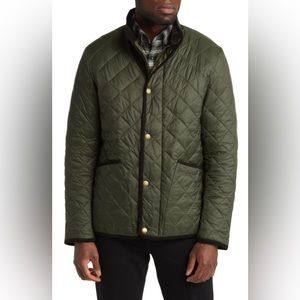 Barbour cavendish quilted nylon jacket in olive NEW, NEVER WORN